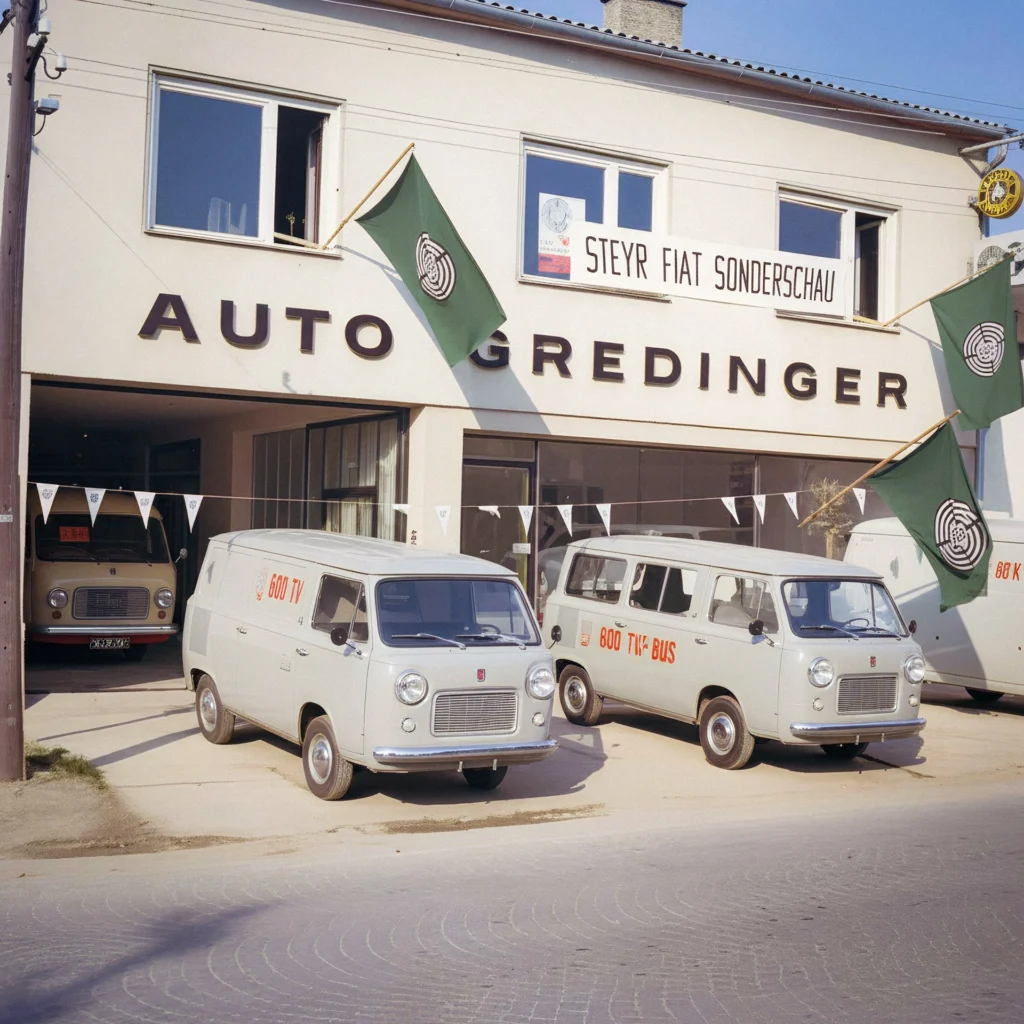 Historische Steyr Fiat Sonderschau bei Auto Gredinger Gols